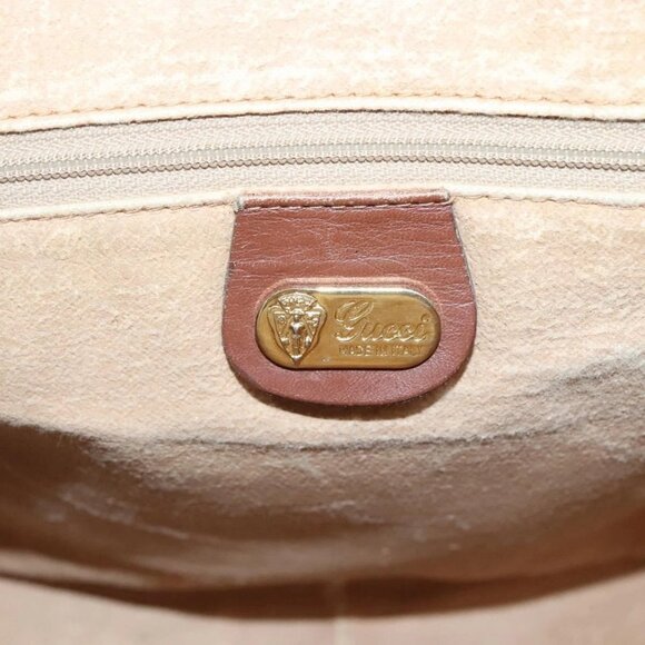 GUCCI Micro GG Supreme Shoulder Bag PVC Beige Gold 001 115 5443 Auth bs27554 - Picture 10 of 16